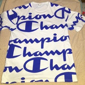 A large champion t-shirt